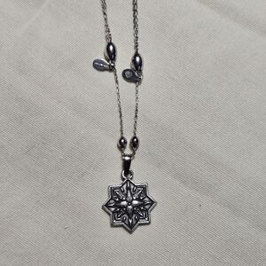 Alex and Ani Silver "Healing Love" Charm Necklace Adjustable Length